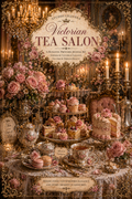 Victorian Tea Salon Printable Junk Journal Kit, Tea Party Ephemera, Vintage Cakes Journal Pages, A4 Digital Download