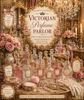 Victorian Perfume Parlor Printable Junk Journal Kit, Pink Vintage Ephemera, Perfume Bottle Journal Pages, A4 Digital Download, Mini-Kit