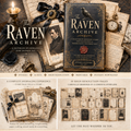 The Raven Archive Victorian Spy Romance Junk Journal Kit
