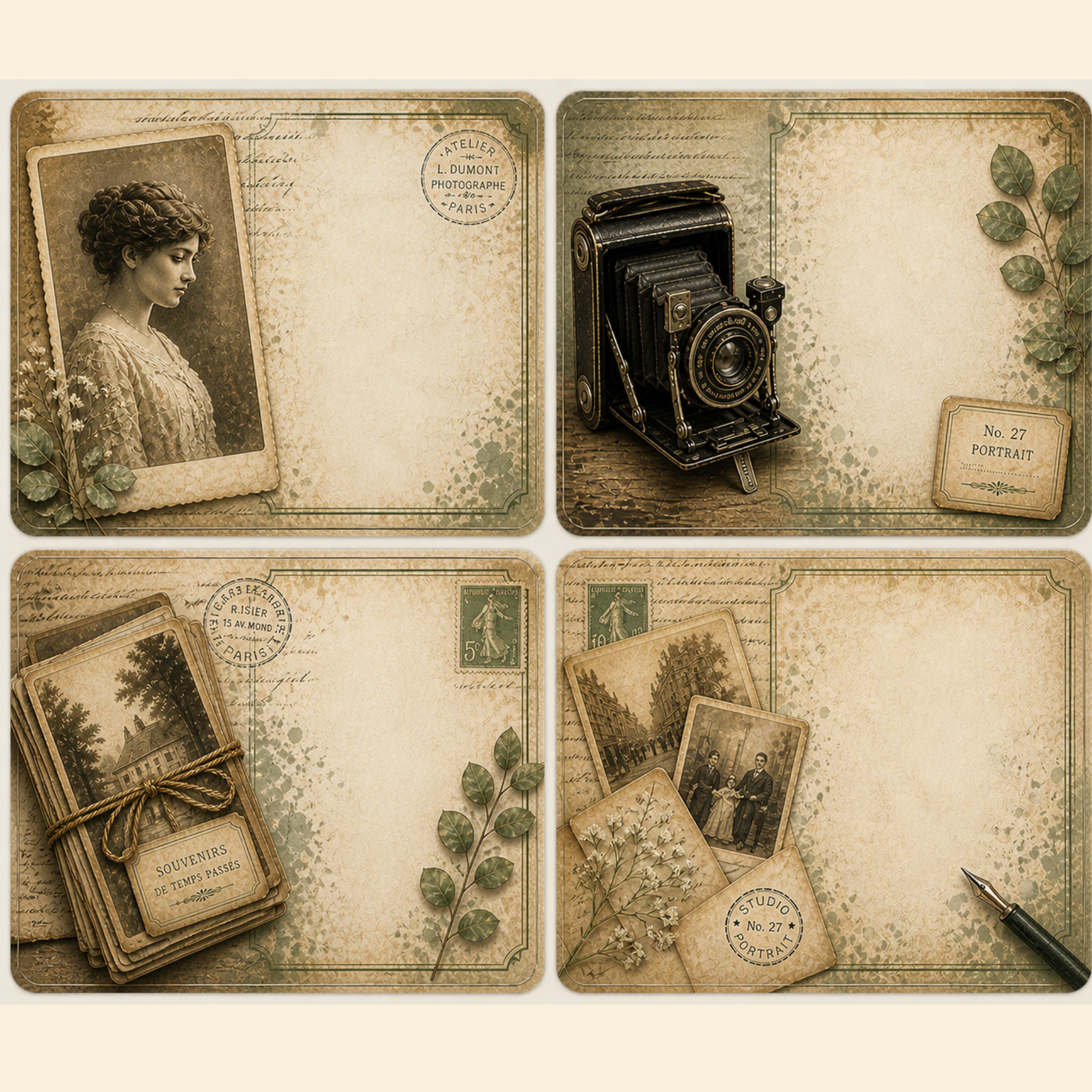 The Old Photographer – Printable Junk Journal Mini Kit