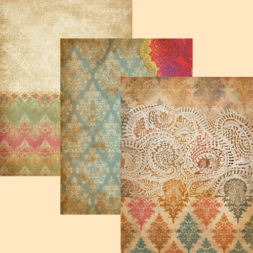 Heirloom Lace Papers – Vintage Damask & Lace Backgrounds | Printable Scrapbook Papers | Junk Journal Kit | Shabby Chic Digital Paper Pack