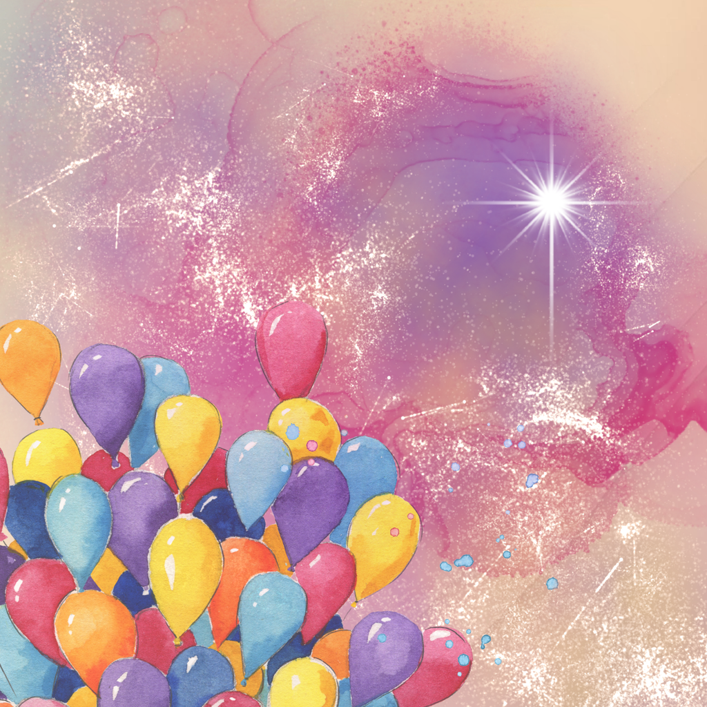 Carried by Balloons I & II – Dreamy Sky Printable Bundle | Pastel & Vibrant Balloon Art | Junk Journal Pages | Whimsical Digital Download