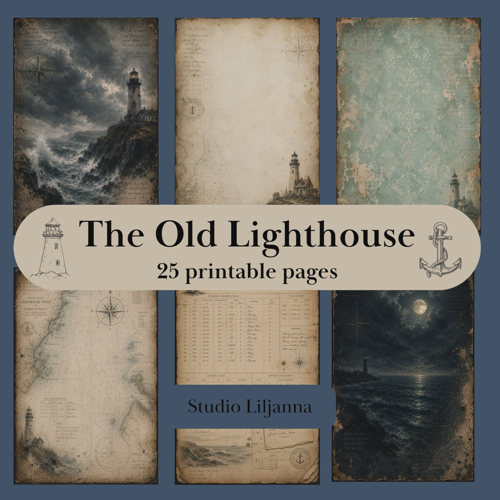 The Old Lighthouse – Printable Junk Journal Kit